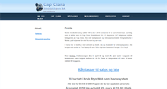 Desktop Screenshot of capclara.no